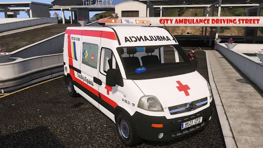 Real Ambulance Driving Street