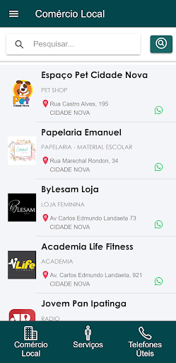 Android application Meu Bairro Cidade Nova screenshort