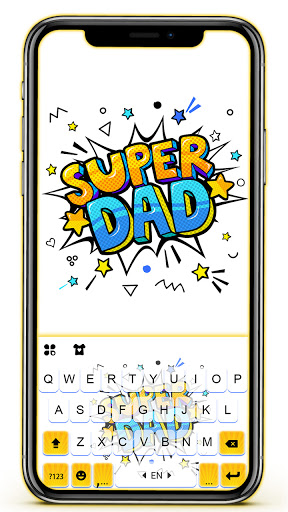 Android application Super Dad Keyboard Background screenshort