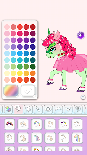 Chibi Unicorn u2013 Kawaii Avatar Maker 1.0 screenshots 1