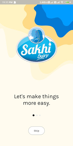 Android application Sakhi Sales screenshort