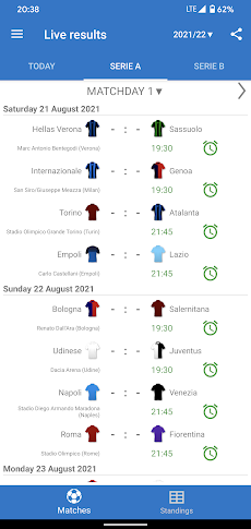 Live Scores for Serie A Italyのおすすめ画像1
