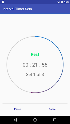 Interval Timer Sets Screen 2