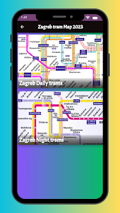 Zagreb tram Map 2023