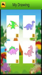 Coloring Cartoon Dino