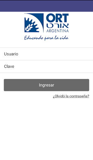 Android application ORT Secundario screenshort
