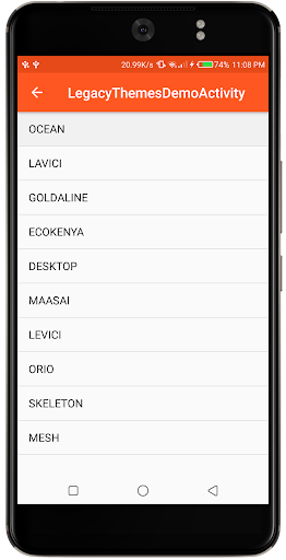 LegacyTableView Screen 2