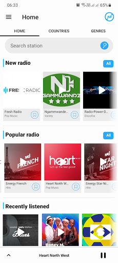 Online Radio Player Screen 3