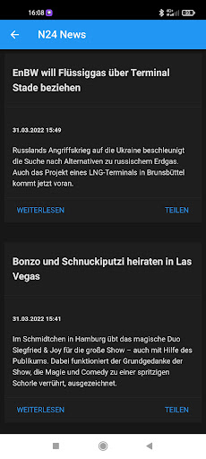 Android application Karlsruhe News App screenshort