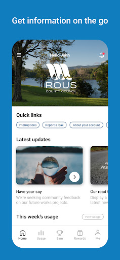 Android application My Rous by Rous County Council screenshort