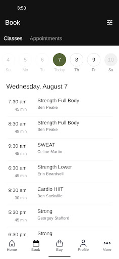 Hustle Wellness Club Screen 2