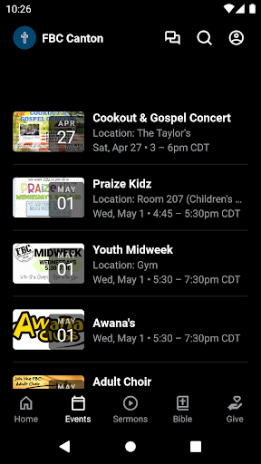 First Baptist Church Canton Screen 2