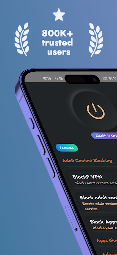 Android application BlockP - Porn Blocker / NotFap screenshort