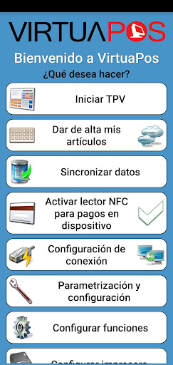 Android application Virtua Pos, Virtual POS TPV screenshort