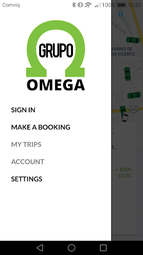 Android application GRUPO OMEGA screenshort