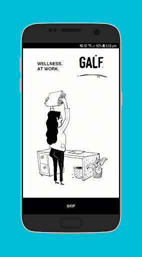 Android application MyGALF - Wellness. At Work screenshort