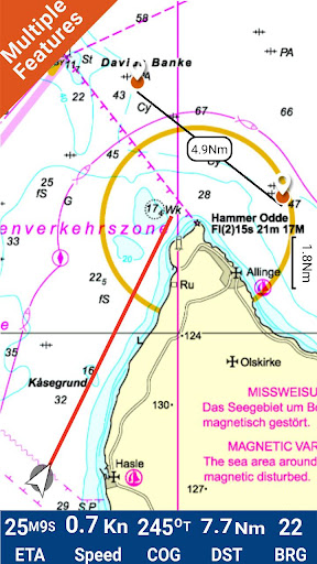 Android application Sweden Inland Seas GPS Charts screenshort