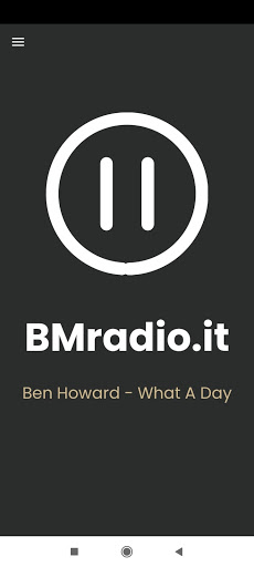 Android application BMradio.it screenshort