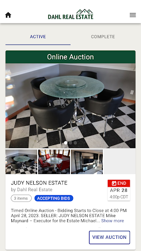 Android application Dahl Real Estate screenshort