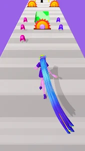 Long Hair Running Game Race 3D