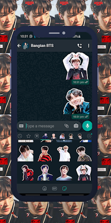 Jhope BTS WAStickerのおすすめ画像2