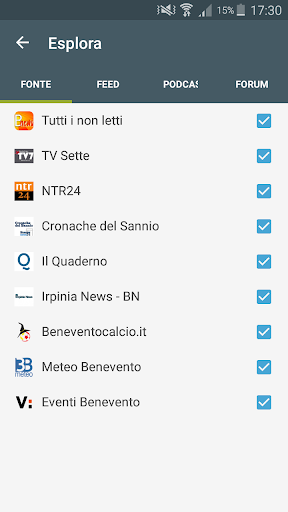 Benevento News Screen 3
