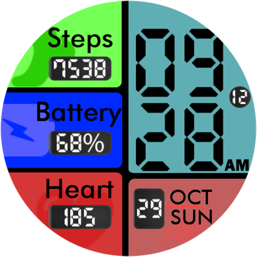 Key051 Colourful Watch Face logo