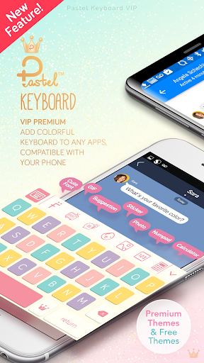Android application Pastel Keyboard Themes Color screenshort