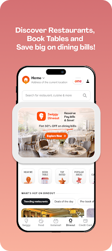 Android application Dineout: Restaurant Offers screenshort