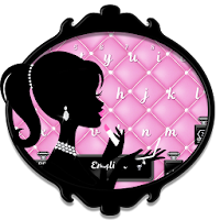 Glamorous Pink Girl keyboard Theme