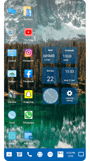Winner Launcher for Windows UE - Personalization - apps
