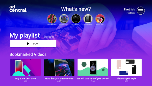 Android application AdCentral screenshort