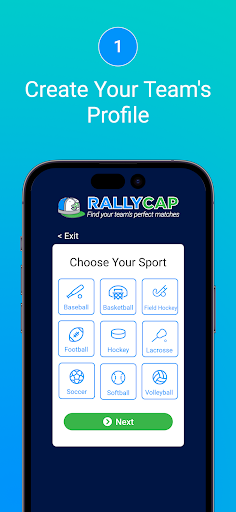Rally Cap - Find Your Matches Screen 2