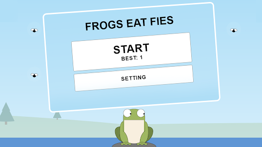 Frogs eat fies
