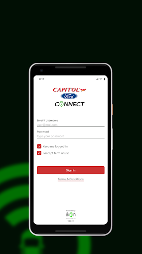 Android application Capitol Ford Connect screenshort