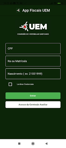 Android application App Fiscais UEM screenshort
