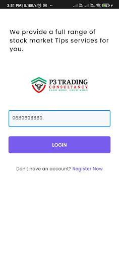 P3 Trading Consultancy Screen 2