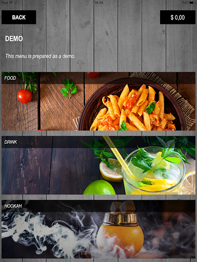 TABPAD Menu Screen 2