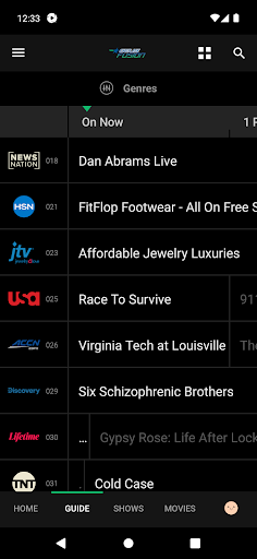 Screenshot of GEUS Fusion TV
