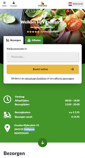 Android application Vitabezorgd screenshort