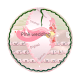 Pink wedding GO Keyboard icon