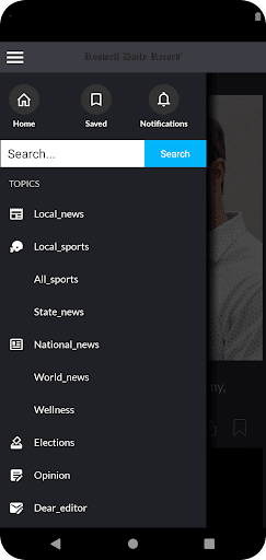 Android application Roswell Daily Record screenshort
