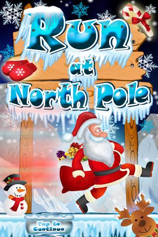 Android application Run At North Pole screenshort