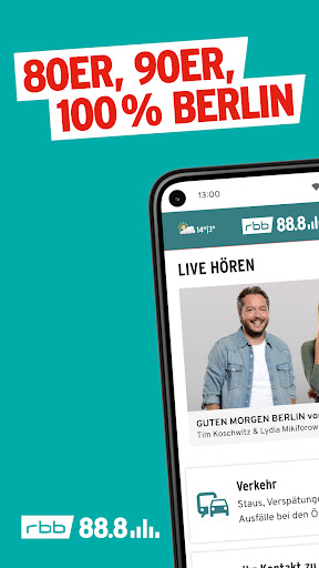 Android application rbb 88.8 screenshort