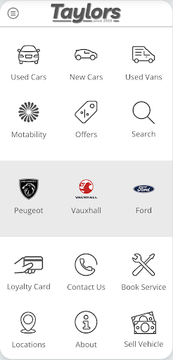 Android application Taylors Motor Group screenshort