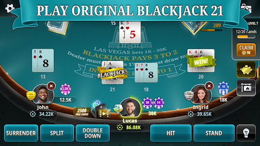 Android application Blackjack 21 - Casino games screenshort