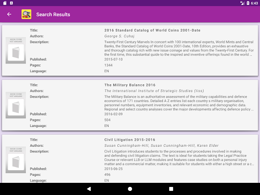 Book Finder Screen 3