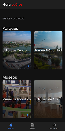 Android application Guía Juárez screenshort