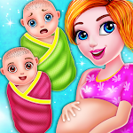 Cover Image of Herunterladen Lovely Mom Simulator Games: Twin Baby Care Games 1.0 APK
