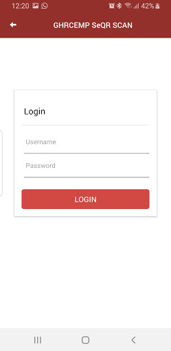 Android application GHRCEMP SeQR Scan screenshort